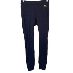 Tracksmith Womens Size S Navy Space Dye Rabbit Logo Running Leggings